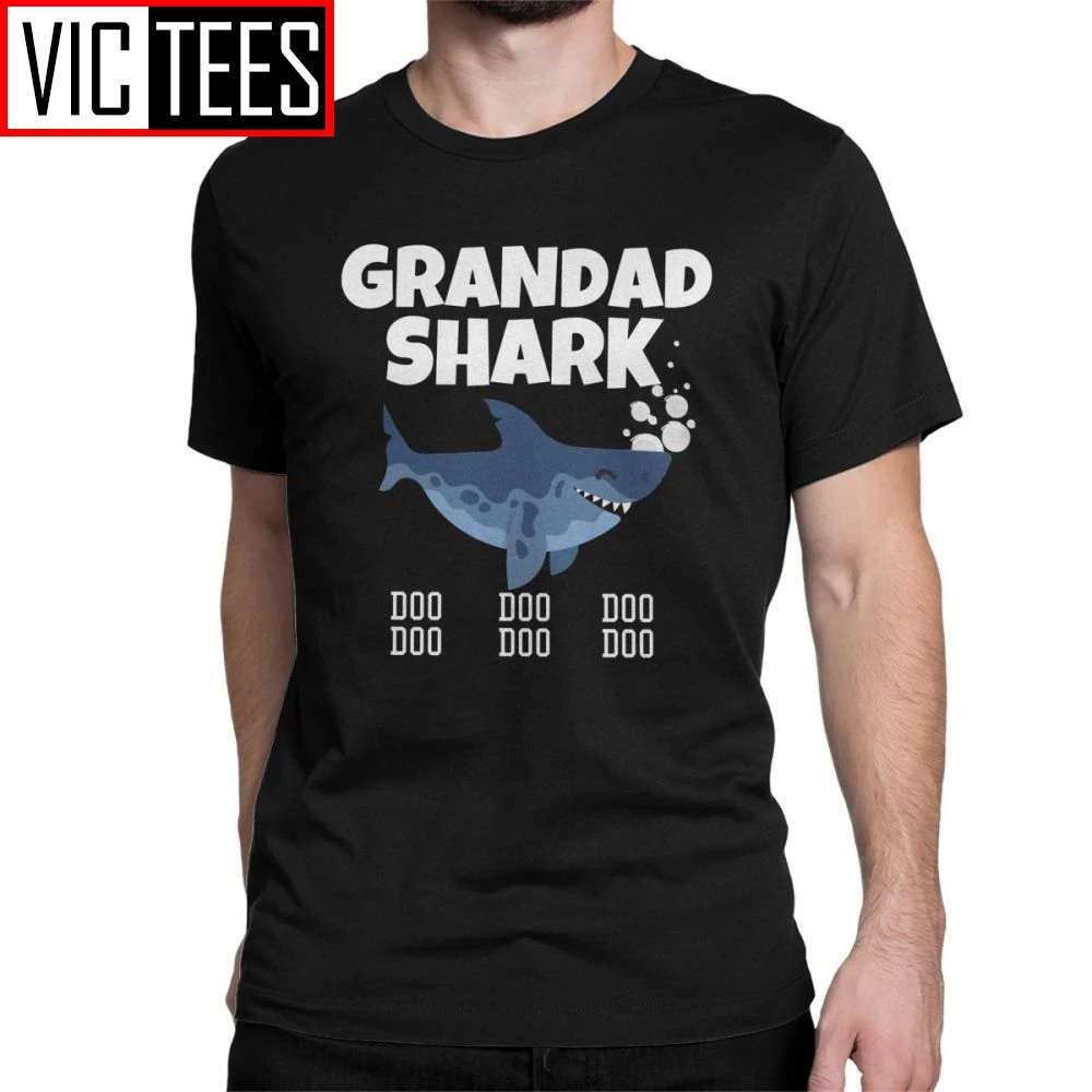 

Men T Shirt Grandad Shark Doo Doo Novelty Baby Daddy Shark Song Tees Clothes 100% Cotton T-Shirt