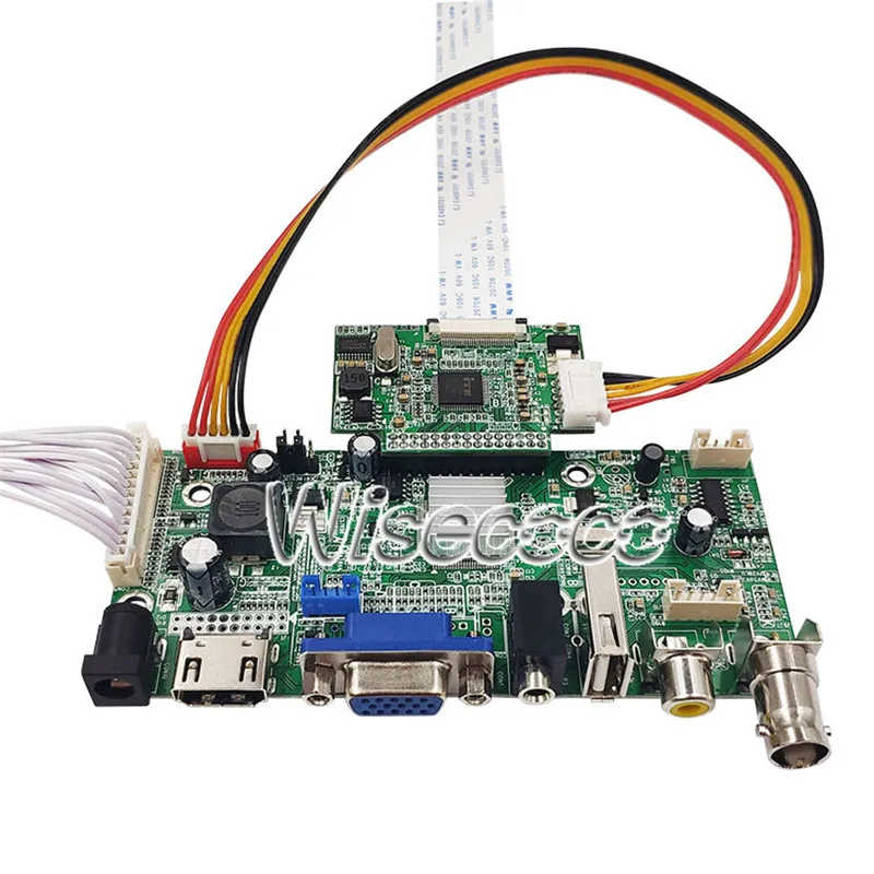 Wisecoco 15,6 дюймов 1920x1080 FHD ЖК-экран матовый ips дисплей Hdmi LVDS VGA AV Edp 30 контактов плата контроллера ноутбука ЖК-панель