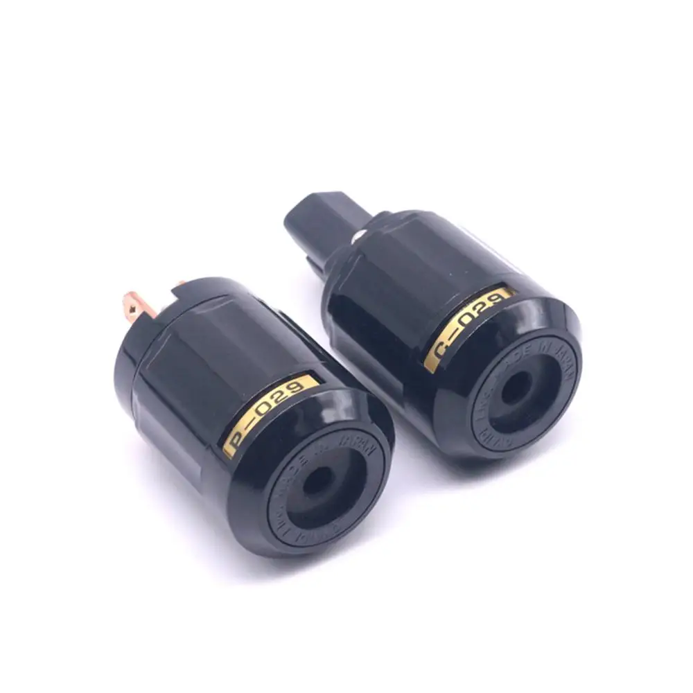 Cabo de Alimentação Conector de Alimentação Ficha de Áudio Colleimage Hifi Pure Copper Eua Plug Power Iec Amplifie Faça Você Mesmo Adaptador P-029 & C-029 - Image 3