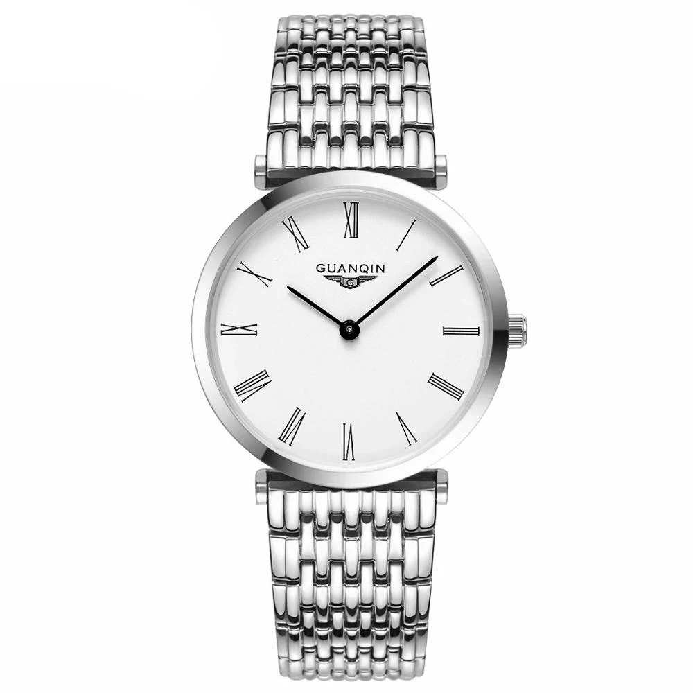 

GUANQIN GQ90086 La Grande Classique series Thin men's watch lovers fashion casual women's Rome relogio feminino masculino