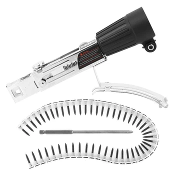 

Automatic Electric Drill Nozzle Adapter Nail Exit Bracket and Chain Nails Kit Household Tools Set Machine Accessories