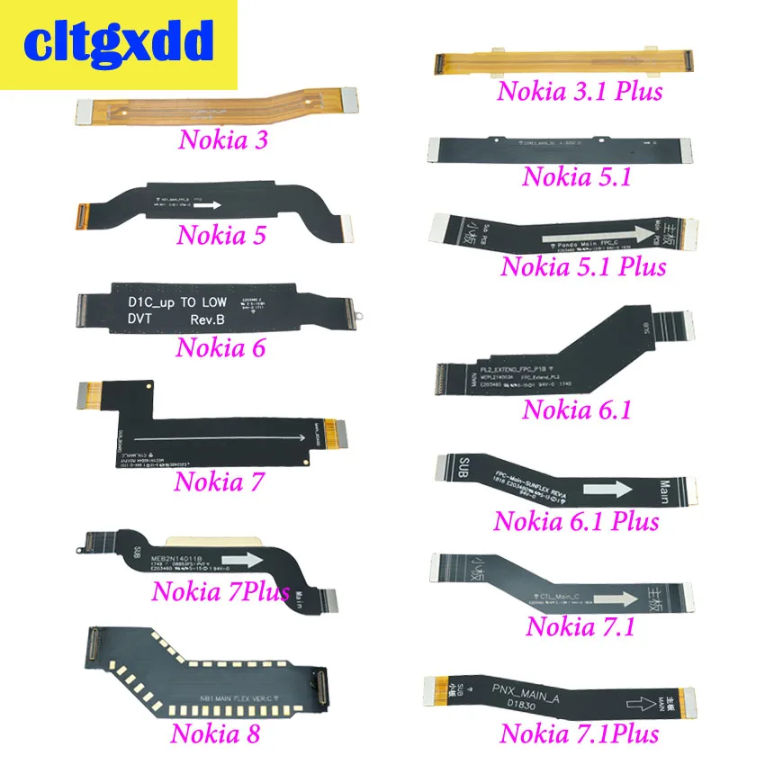 Cltgxdd 1 шт. новый для Nokia 3 5 6 7Plus 8 Plus 7 основная плата Подключения ЖК-дисплея экран