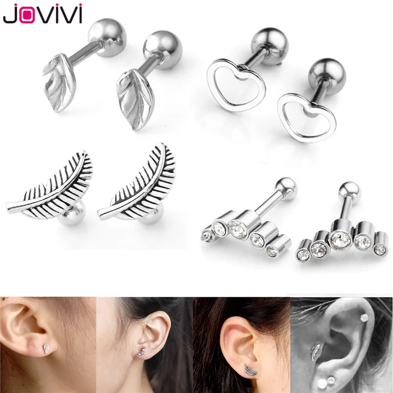 8 шт. штанга нержавеющая сталь хряща 16 г 1/4&quot|bar piercing|tragus helix16 gauge |