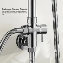 Душевой клапан G1/" настенный круглый медный душевой разделитель для ванной комнаты с базовыми аксессуарами