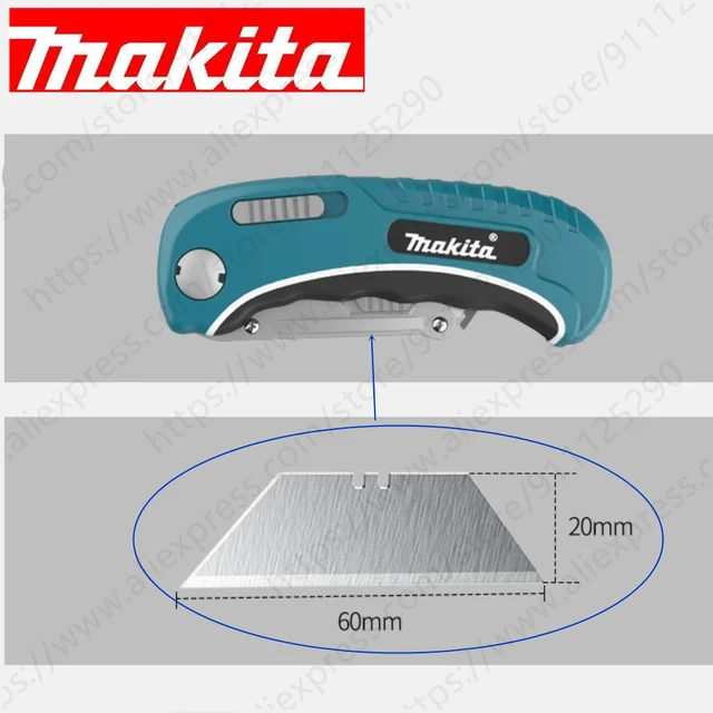 믿을 수 있는 성능과 뛰어난 절단력을 갖춘 마키타 B-65501 접이식 중장비 나이프