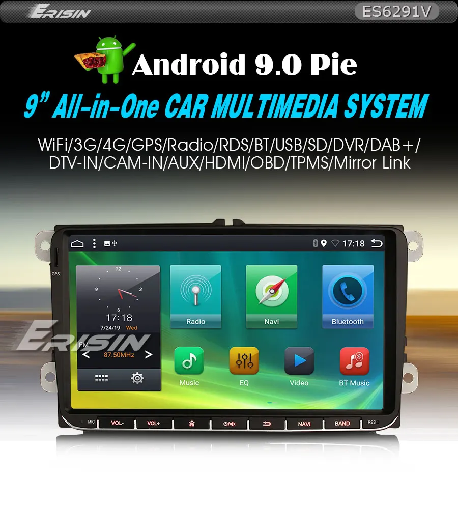 " Android 9,0 Pie OS автомобильный мультимедийный gps радио для Seat Altea 2004- Altea XL 2007- Toledo 2004- Alhambra 2010