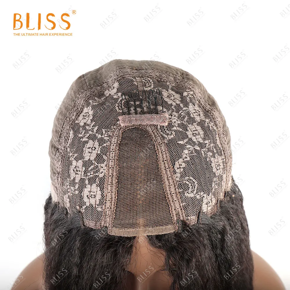Кудрявые прямые U образные парики BLISS для черных женщин безклеевые полупарики Yaki