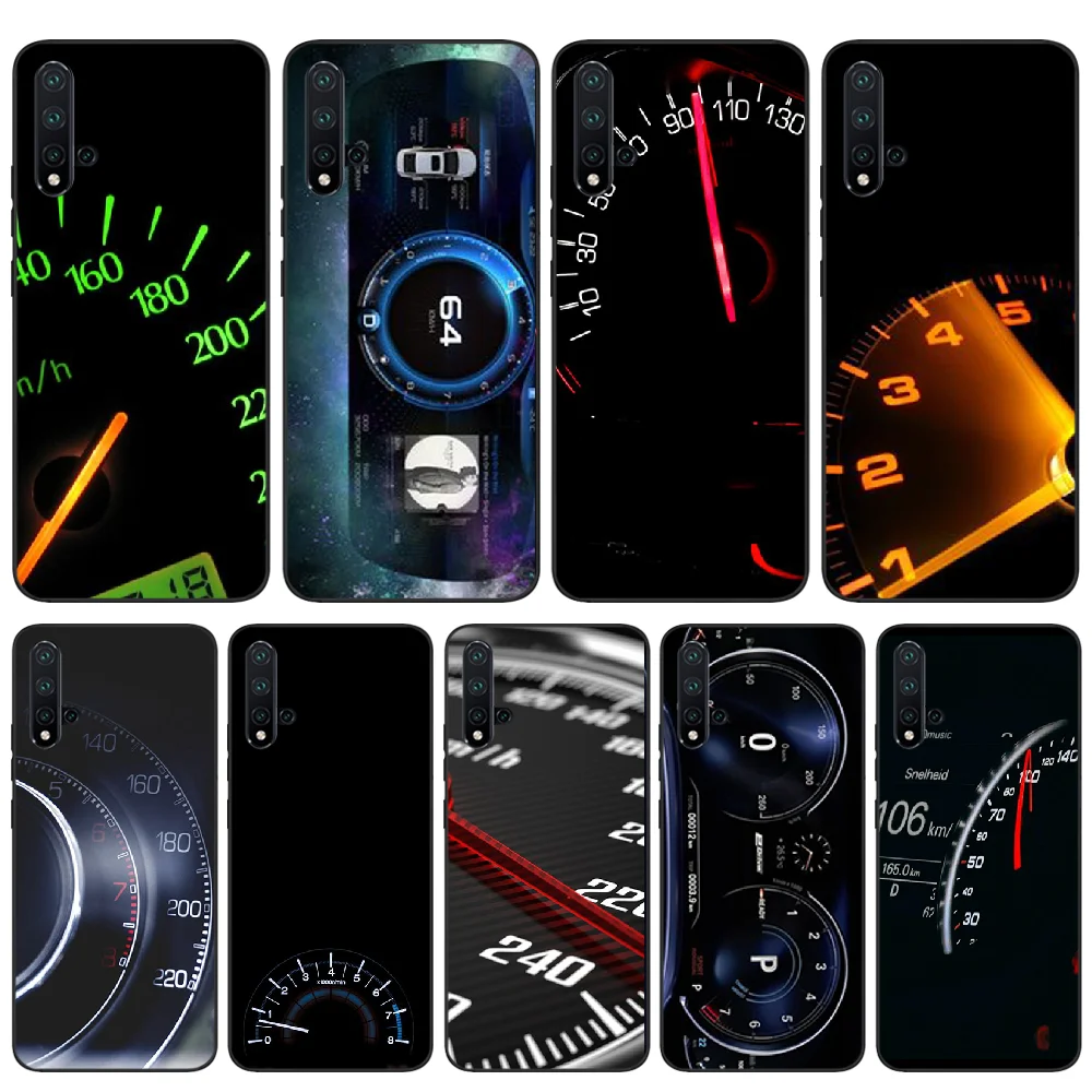 Viviana Cool car Спидометр мягкий черный чехол для телефона huawei nova 2 2i 2plus 2s 3i 3e 4 4e 5 5i pro
