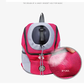 

Outdoor Pet Dog Carrier Bag Pet Dog Front Bag New Out Double Shoulder Portable Travel Backpack Mesh Backpack Head