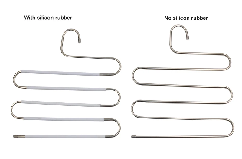 5 layers S Shape MultiFunctional Clothes Hangers Pants Storage Hangers Cloth Rack Multilayer Storage Cloth Hanger