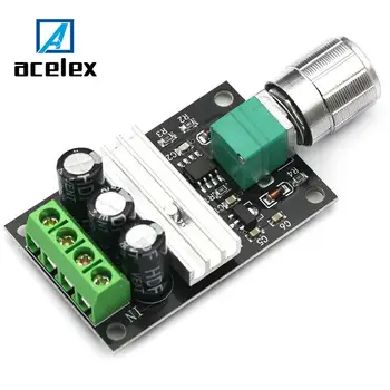 

DC 6V 12V 24V 28VDC 3A 80W PWM Motor Speed Controller Regulator Adjustable Variable Speed Control With Potentiometer Switch