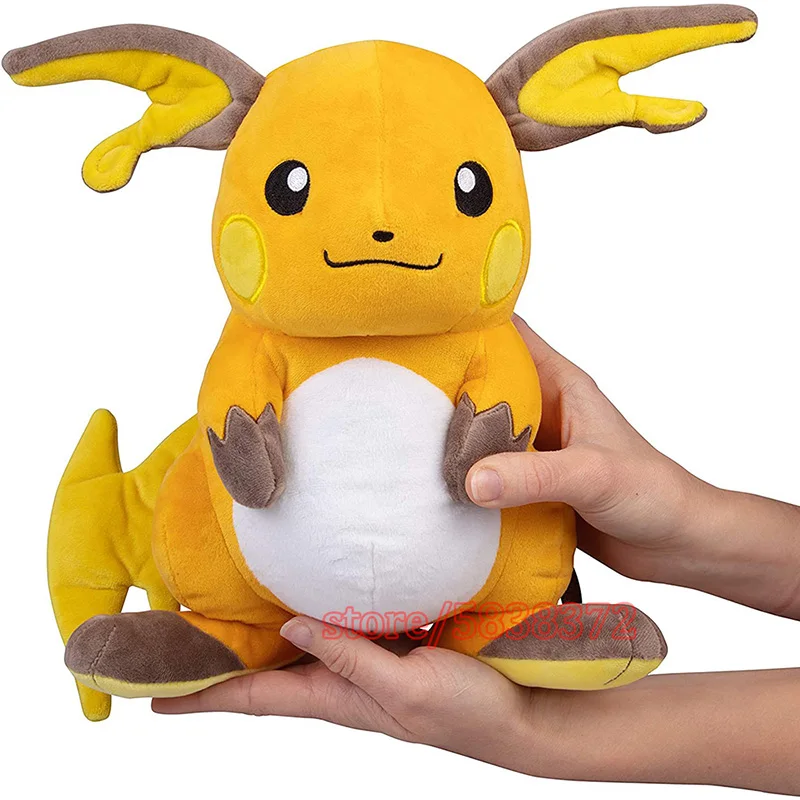 Оригинальная плюшевая игрушка Pokemon Raichu 30 см эксклюзивный Покемон для 2021 аниме
