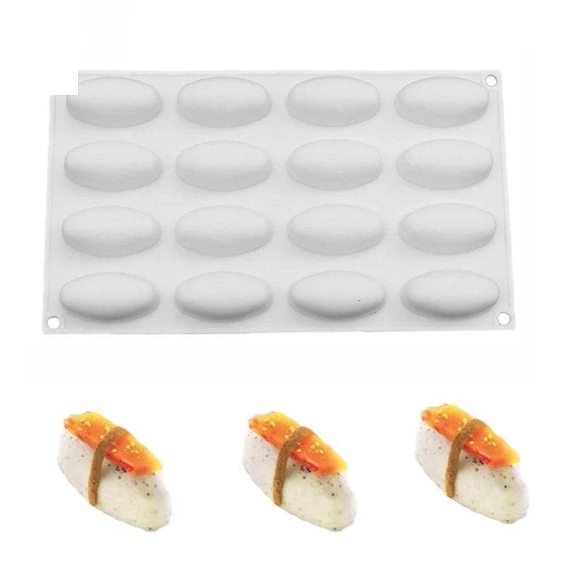 

1PCS Silicone Food Cake Mold Non-stick Silicone Sushi Nigiri Cake Molds For Dessert Chocolate Ice creams Baking Tools
