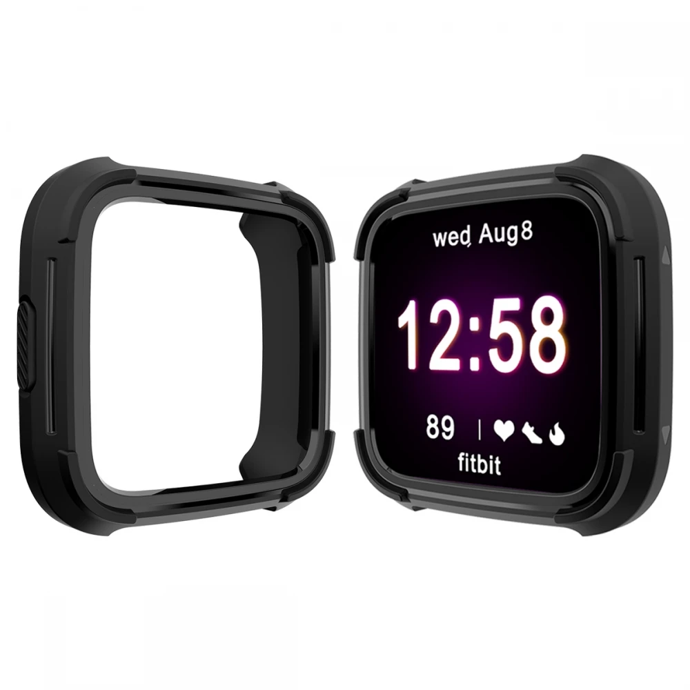 7 цветов Tpu и PC чехол для Fitbit Versa, ремешок для часов, защитный чехол для экрана, аксессуары для смарт часов для Fitbit Versa Lite