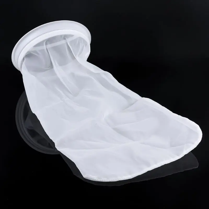 Nylon Mesh Filter Sock Bag aquarium filter bag Aquarium Marine Sump Fish Tank 200 Micron Replacement Bag