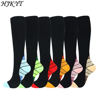 

HJKYT support stockings compression socks long women men sport football novelty basketball sporting fitness bodybuilding Nylon