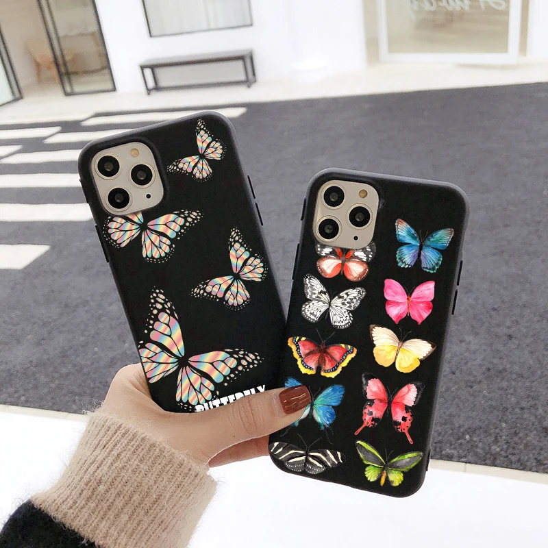 Роскошный дизайнерский чехол с бабочкой для телефона iphone 12 mini 11 Pro Max 7 8 plus X XR XS SE 2020