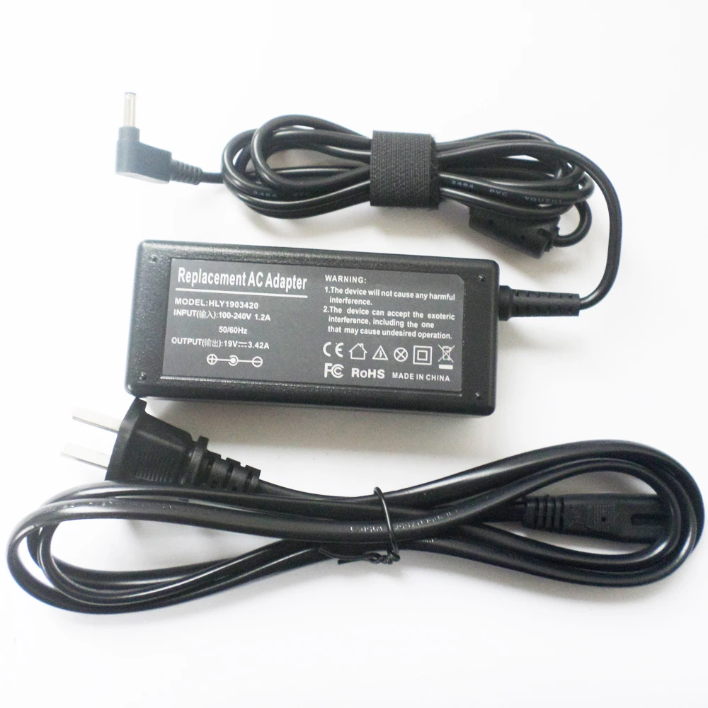 

New 19V 3.42A 65W AC Adapter Power Supply Cord Battery Charger For Asus Zenbook UX32VD U38N U38DT UX52VS UX42VS UX303LN-r4094h