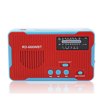 

Multifunctional Radio Solar Crank Dynamo Radio AM/FM/NOAA Weather Radio with LED Flashlight Emergency Phone Charger