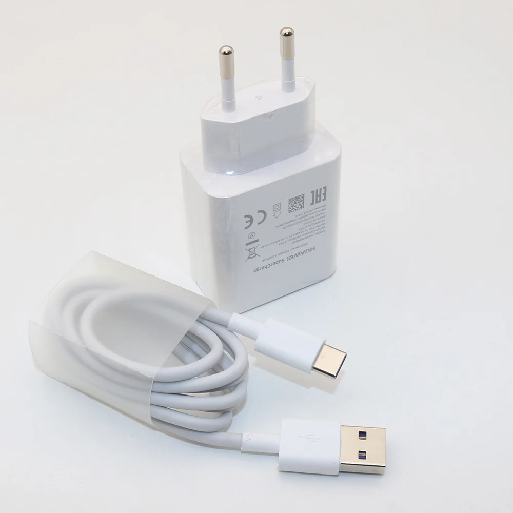 HUAWEI EU plug USB зарядное устройство для путешествий, быстрая зарядка, 5V4. 5A 5A usb type C кабель P20 Pro Lite P10 P9 Plus Nova 3e