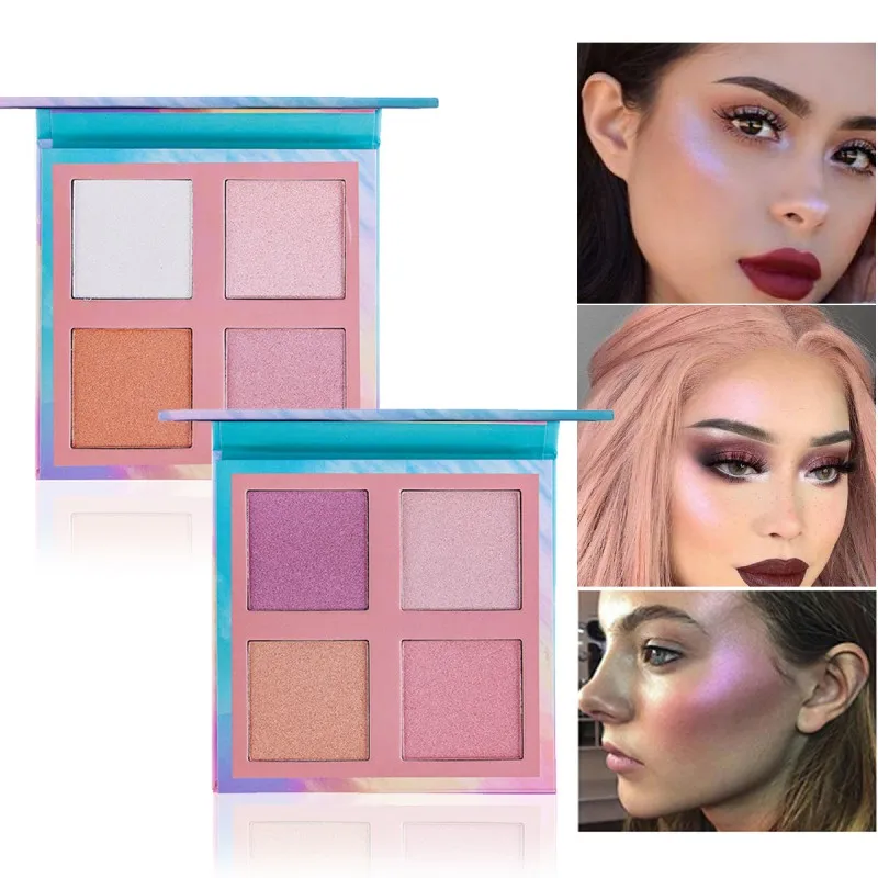 

3 In 1 Highlighter Blush Eyeshadow Palette High Gloss Shimmer Powder Bronzer Highlighter Powder Palette Makeup Cosmetics