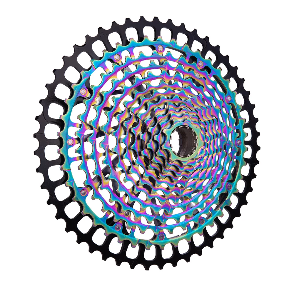 

ZTTO MTB 12 Speed 11 9-50T Cassette Ultimate pro XD Cassette Rainbow 385g ZTTO ULT pro 11speed 9-50 Ultralight 12s k7 Colorful