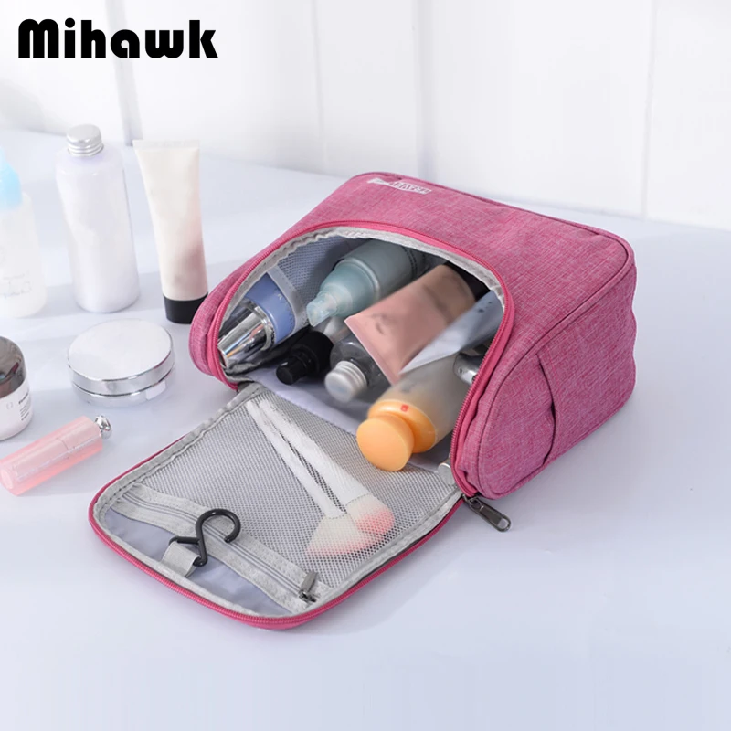 

Mihawk Waterproof Hanging Cosmetic Bags Travel Toiletry Makeup Storage Wash Pouch Women Beauty Case Zipper Tote Accessories Gear