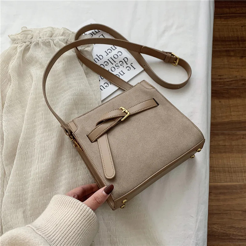 

Textured Dull Polish Bucket Bag Small Bag Women's 2020 New Style Fashion Popular Shoulder Bag Korean-style Glorious Shoulder Bag