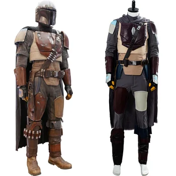 

The Mandalorian Cosplay Costume Halloween Carnival Uniform Cloak Full Suit Adult Male Female Costumes
