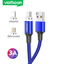 Vothoon 1m Magnética Rápido Cabo de Carregamento Micro USB Cabo Tipo C Para iphone Samsung S9 Ímã Carregador Do Telefone Móvel cabo Cabo USB