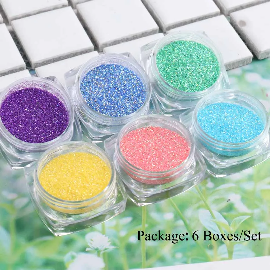 Nail Sugar Powder Macaron Candy Color Dipping Dust For Nail Designs Sweater Nails Pigment Glitter Manicure Decor  (3)
