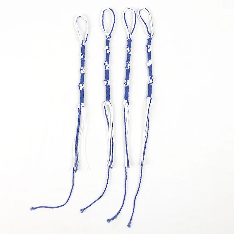 best scarves for men Judaism Tzitzits Set of Four White with Blue Thread - Tassels (with Longer Blue Messiah Thread) Royal Blue Tzitzit male scarf