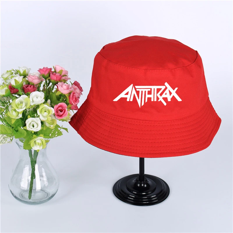 Модная летняя кепка с логотипом Anthrax, женская, мужская Панама, шляпа-Панама Anthrax, плоский солнцезащитный козырек, рыбалка, рыбак, шляпа