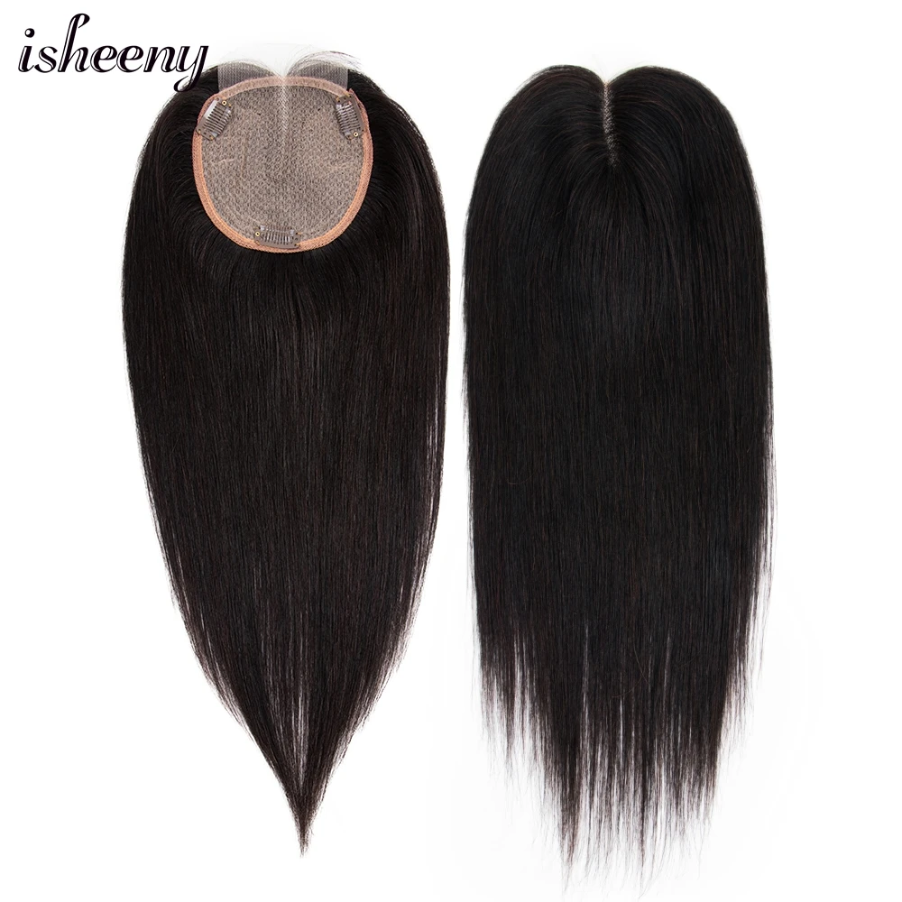 Isheeny Women Topper Hair Piece Real Human Hair 10