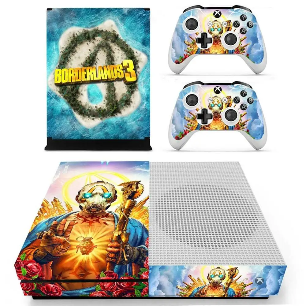 Наклейка borderland 3 One S для Xbox One s, наклейка vinilo pegatina для Xbox one, тонкая консоль и два контроллера
