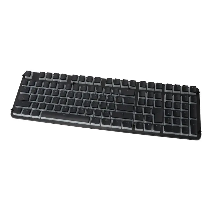 RGB 110 Keycaps ANSI Layout Add ISO PBT Pudding Double Skin Milk Shot Backlit Keycap With 5