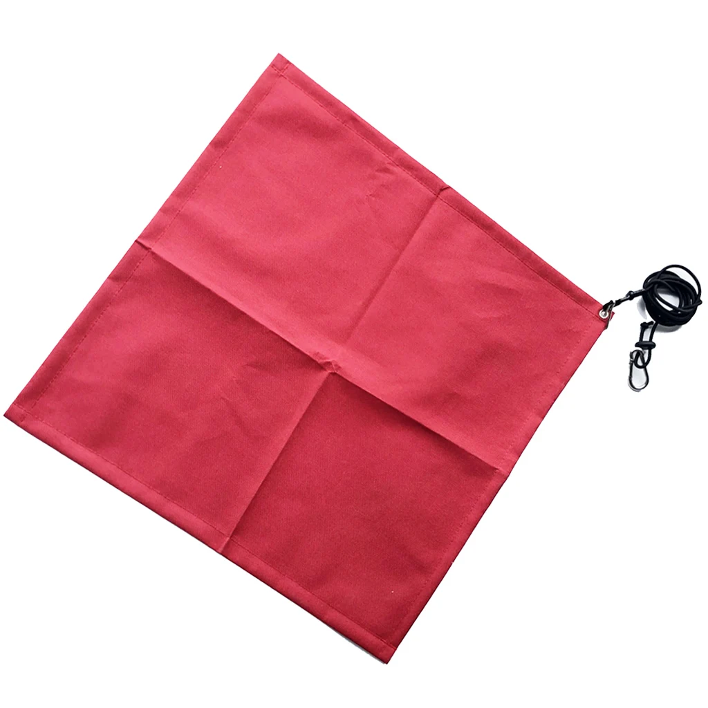 Performance Red Flag Kayak Boat Flag Marker Safety Travel Flag 45 x 45cm Red
