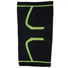 1 теплые гольфы походные леггинсы баскетбольные беговые защитные для работы с ножом поддержка колена(черный флуоресцентный зеленый S