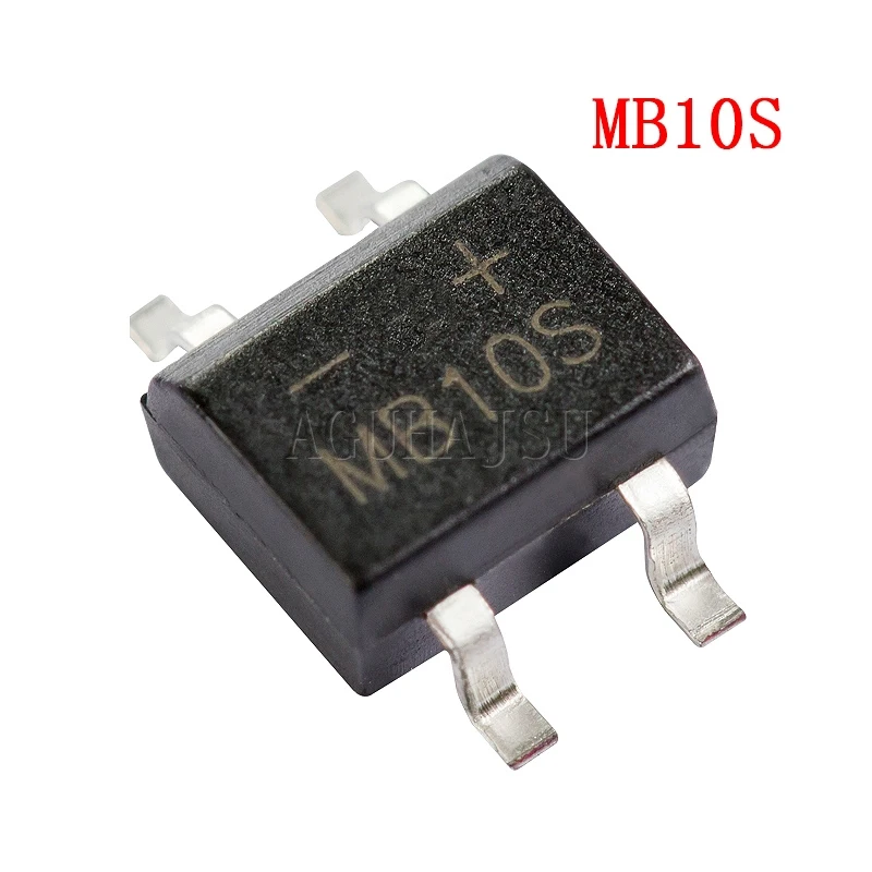 50 шт. мостовой выпрямитель MB10S SOP-4 1000 в А новый и оригинальный IC | Электронные