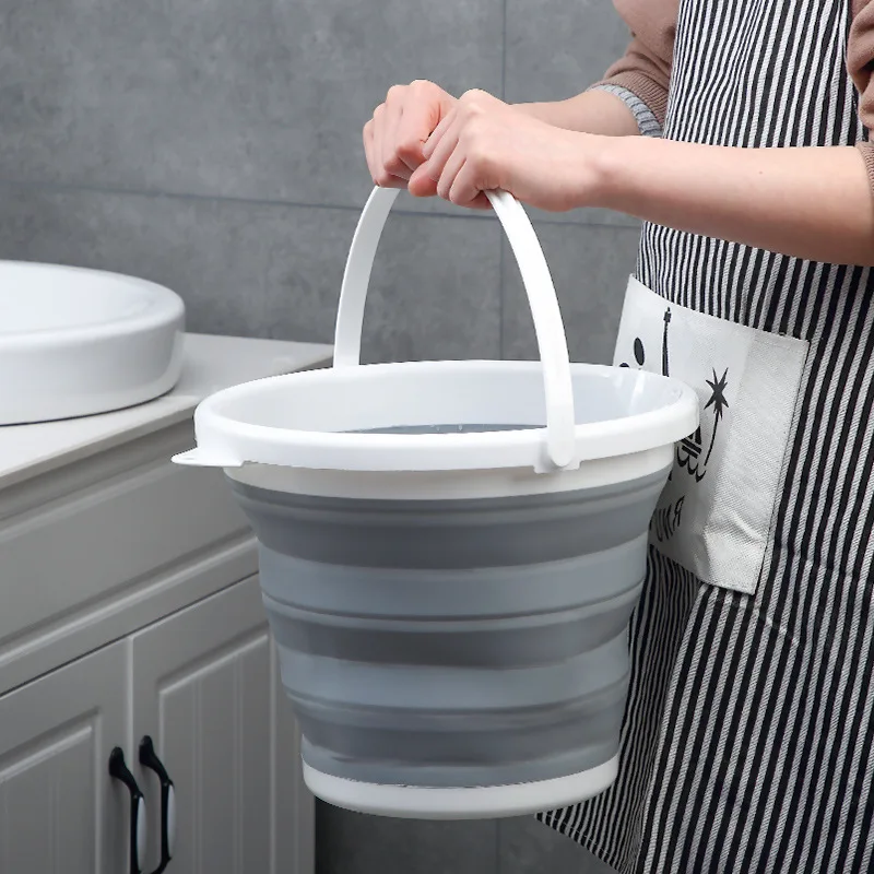 

Thick Multi-functional Collapsible Bucket Household Hand Travel For Outdoor Fishing Bucket Portable Car Washing Bucket Plastic B