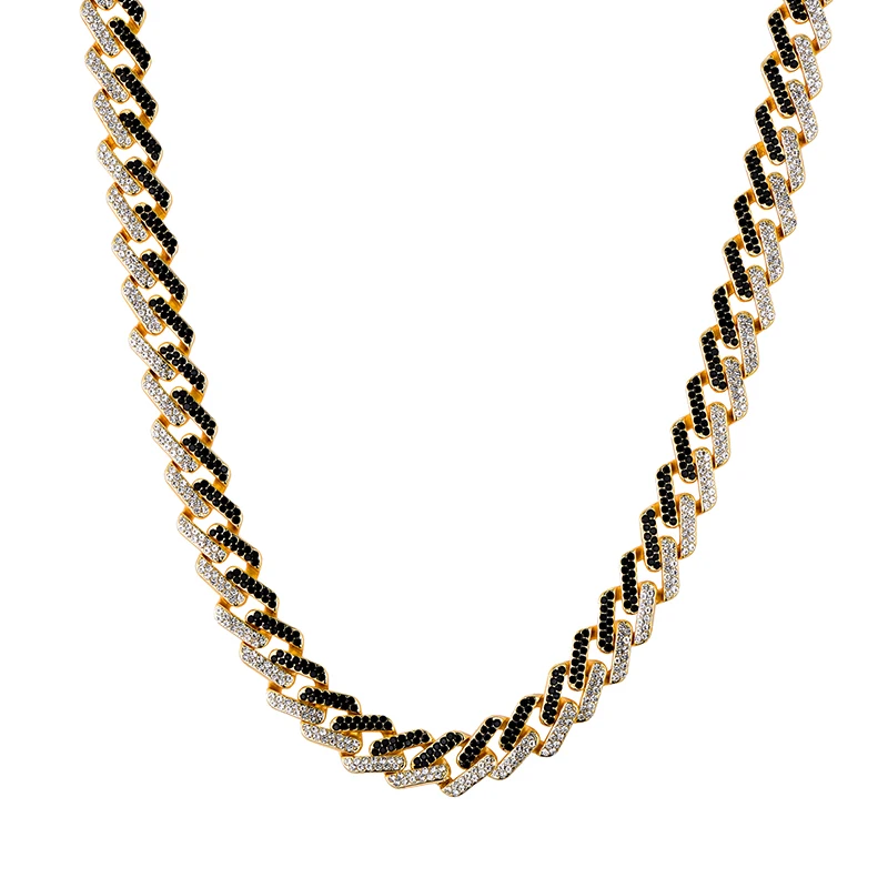 Хип-хоп, 1 комплект, 13 мм, Bling Iced Out, циркон, кубинский, полный, проложить горный хрусталь, мужской браслет, ожерелье Золотое серебро для Мужчин, Ювелирные изделия