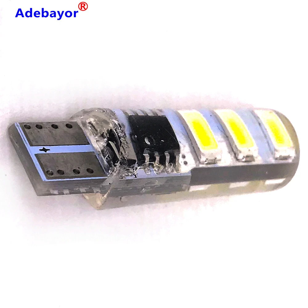 300 шт. T10 5730 5630 6SMD светодиодный водонепроницаемый постоянный светильник для вспышки, двойной режим, силиконовая гелевая оболочка, автомобильная лампа для чтения, автомобильная парковочная лампа