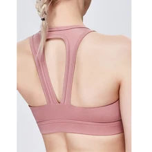 Женский топ, рубашки для йоги, дышащий ударопрочный спортивный бюстгальтер для спортзала, бега, однотонный бесшовный спортивный бюстгальтер Пушап для фитнеса, йоги, топ, жилет