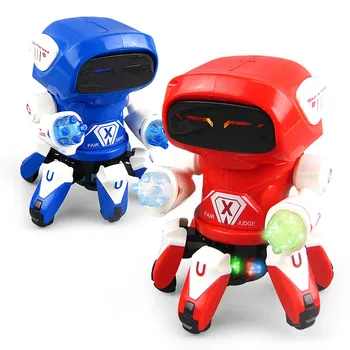 

Cute Animal electronic pet Light music dance octopus robot toy walking sound sea life doll kids baby gift