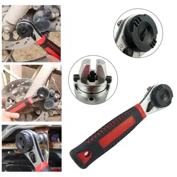 

High-grade Adjustable 6-22MM Ratchet Wrench Universal Versatile Tool Adjustable Portable Torque Ratchet Oil Filter Spanner Hand