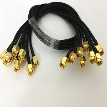 

50pcs SMA Male to SMA male RG174 Cable Low Loss Antenna Extension Cord Wire Fixed Base 10/15/20/30/50cm 1m