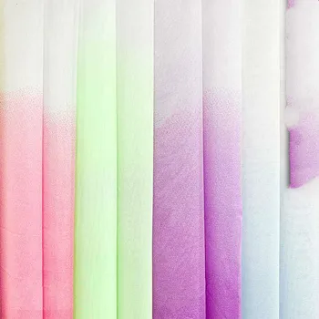 

Gradient color Chiffon Cloth Fabric For Dress Suit Thin Transparent Gauze Lace Fabric 5M DIY Sewing Material