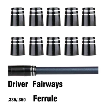 

New Custom .355 Golf Iron Ferrules with Double silver trim rings for Taper Tip Iron Wedge