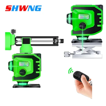 

8lies 12 Lines 3D Green Laser Level Self-Leveling 360 Degrees Horizontal And Vertical Cross Lines blue Laser Line remote control
