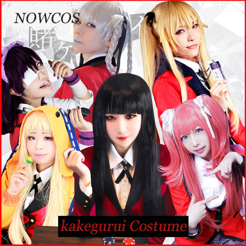 Kakegurui компульсивный игрок Runa Yomozuki Аниме Косплей Костюм Coat Jabami Yumeko косплей костюм